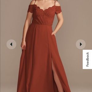 David’s bridal bridesmaid dress